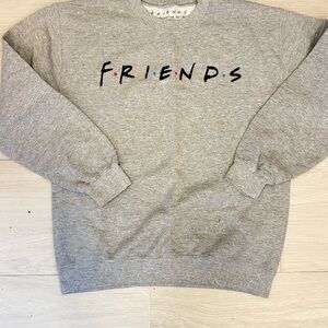 FRIENDS Heather Gray Crewneck Sweater